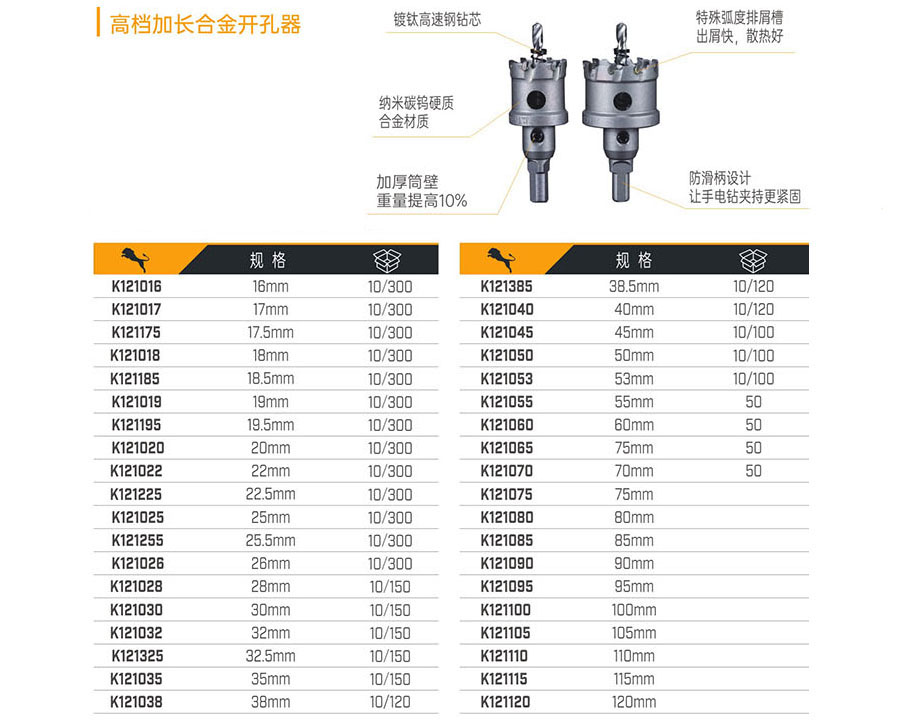 高檔加長(zhǎng)合金開孔器